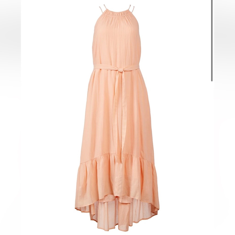 Loft Small Maxi Dress Peach Orange